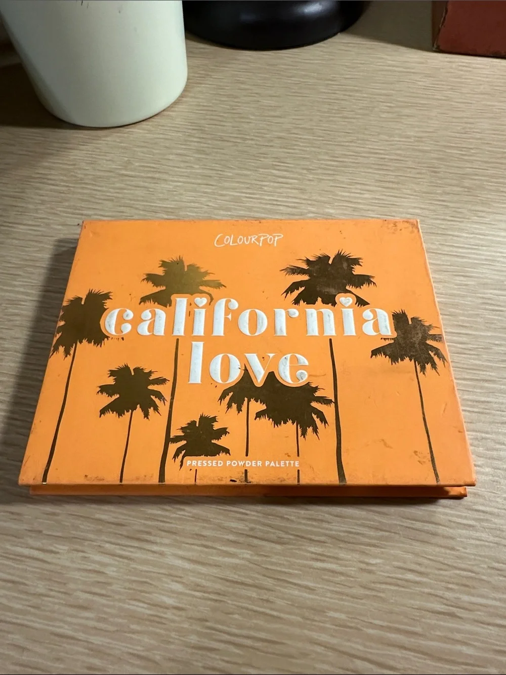 Colourpop Orange Palm Silhouette Wall Art